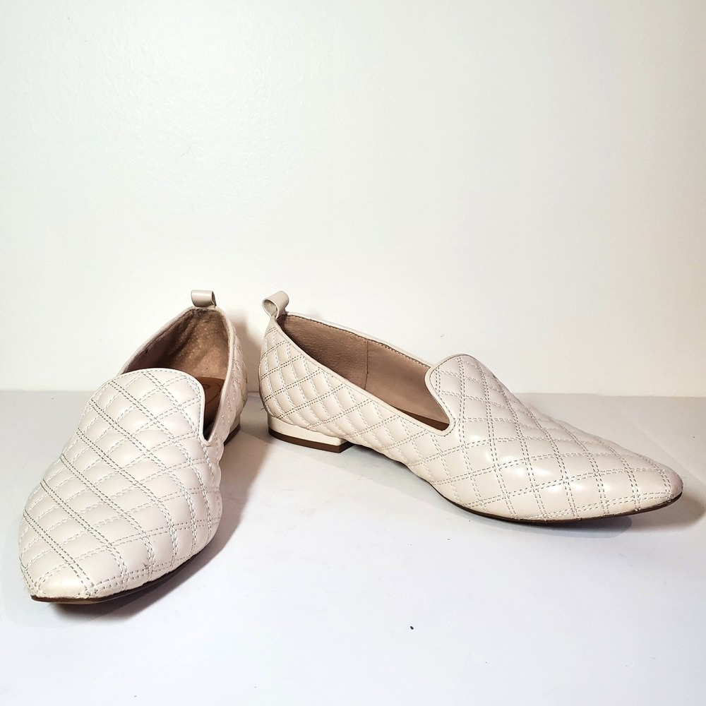 Corso Como Alanea Tapioca Quilted Leather Loafers Flats Size US 10M